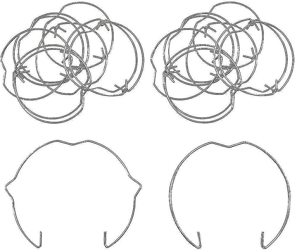 20 pezzi di anelli di fissaggio per faretti MR16 GU10 da 50 mm, clip ad anello per lampadine alogene a LED