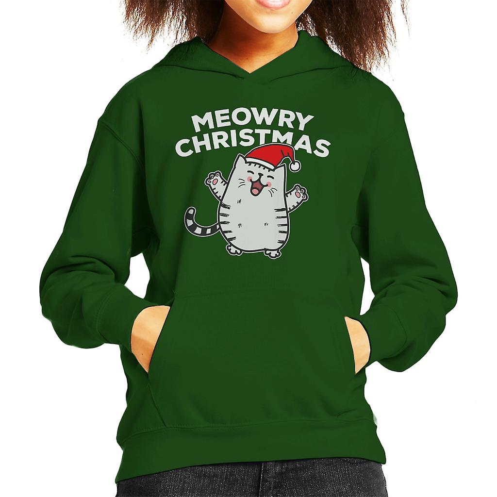 Meowryho vánoční kočka dítě ' s tričko s kápí