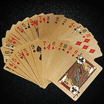 Carte da Gioco Impermeabili in Plastica con Lamina Dorata da 63*88 mm, Design Banconota da 500 Euro, Prezzo di Fabbrica