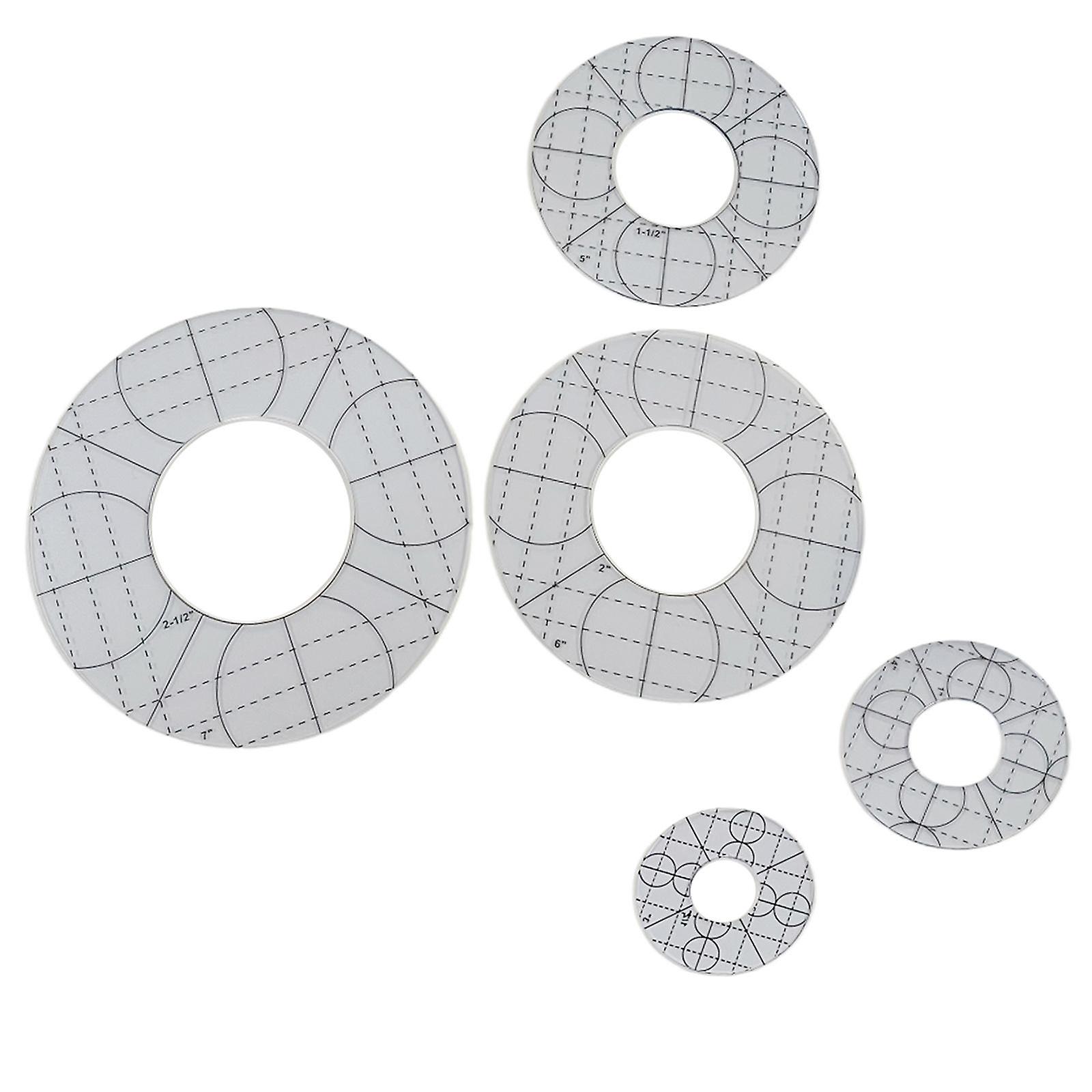 Quilting Embroidery Templates Home Reusable Hand Machine Quilting Patchwork Round