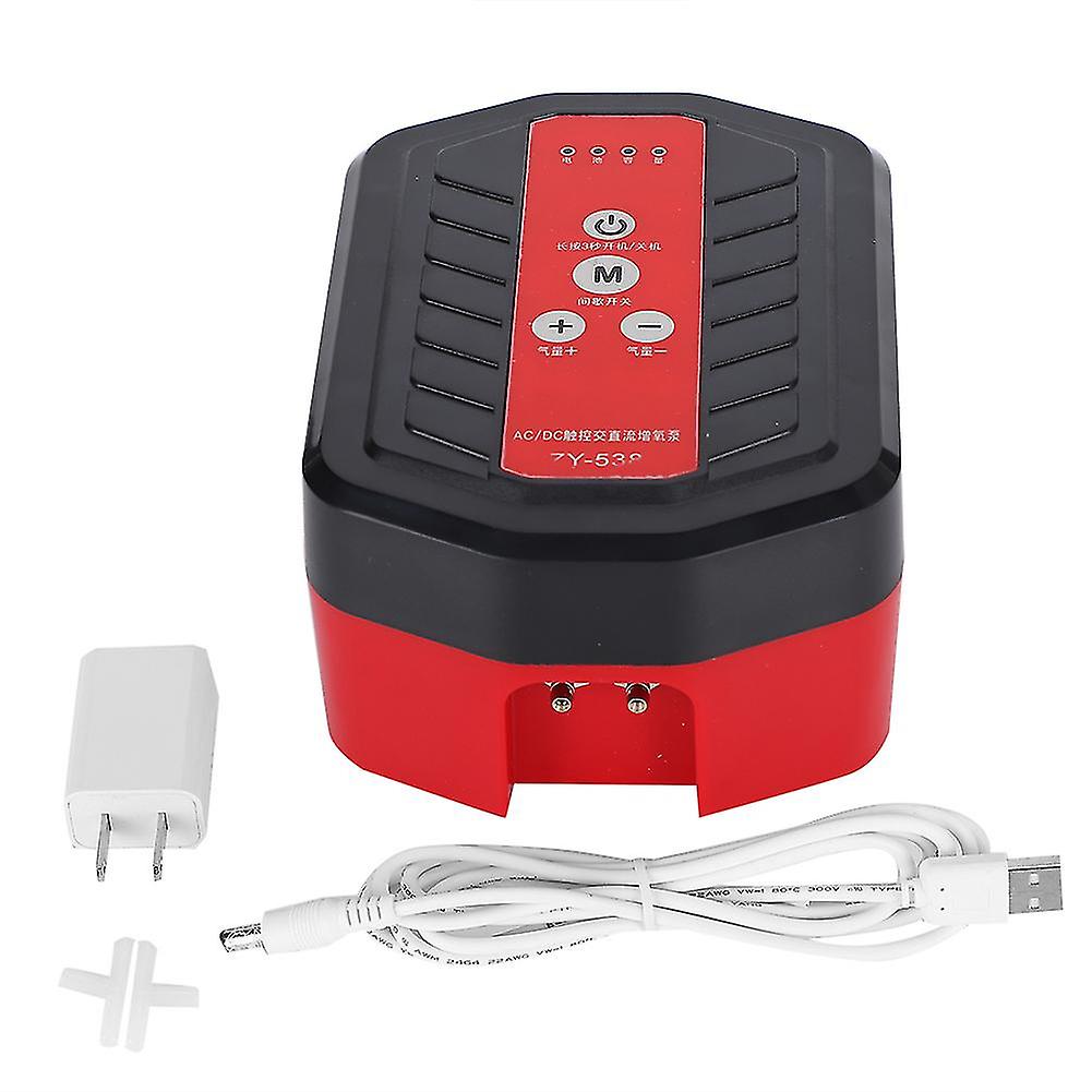 5W Aquarium Air Pump Ac/dc Mute Usb Fish Tank Oxygen Filling Pump 110240v Us Plug