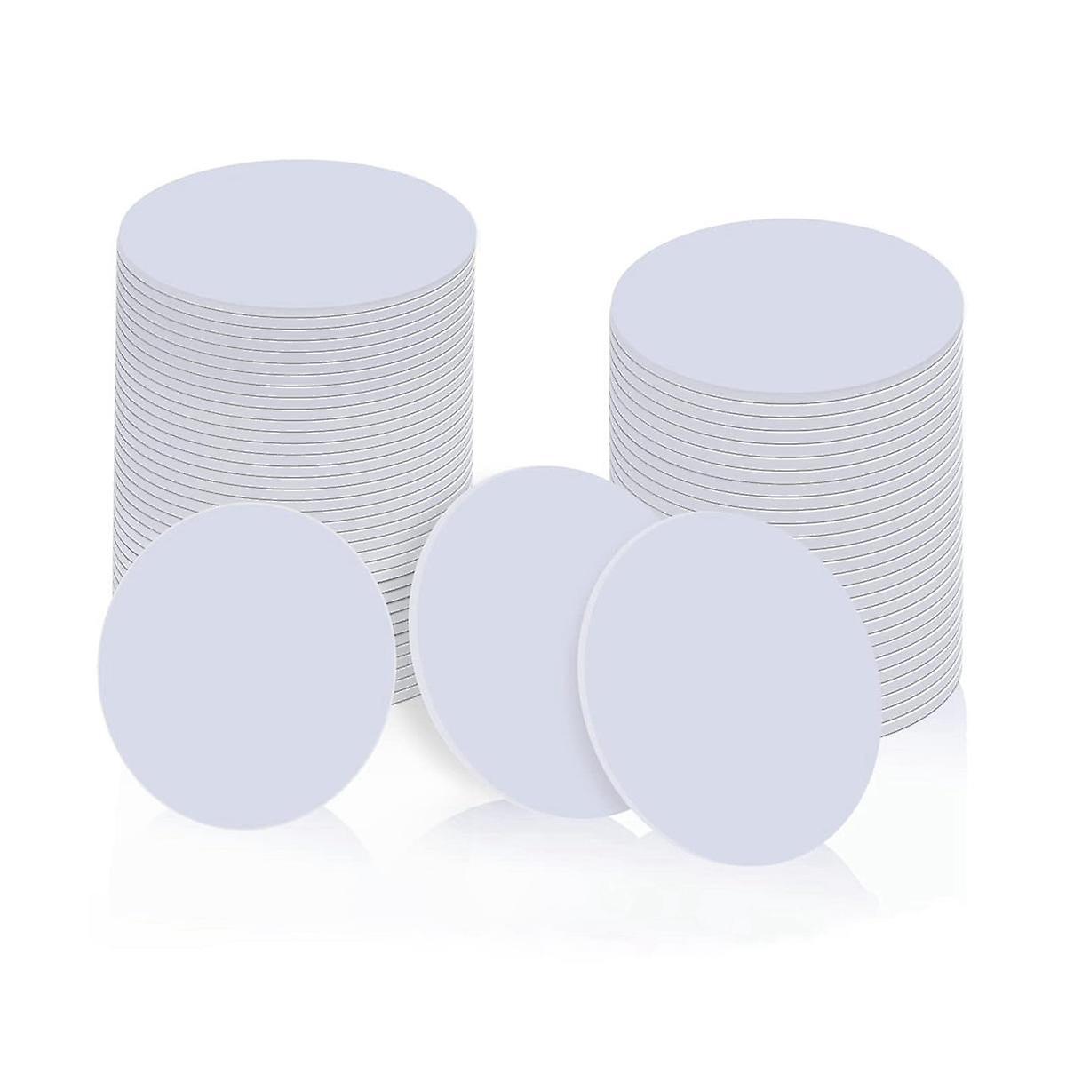 50 PCS Tags NFC Coin Cards, Blank Rewritable PVC NFC 215 Tag Round 25mm / 1 Inch RFID NFC Card