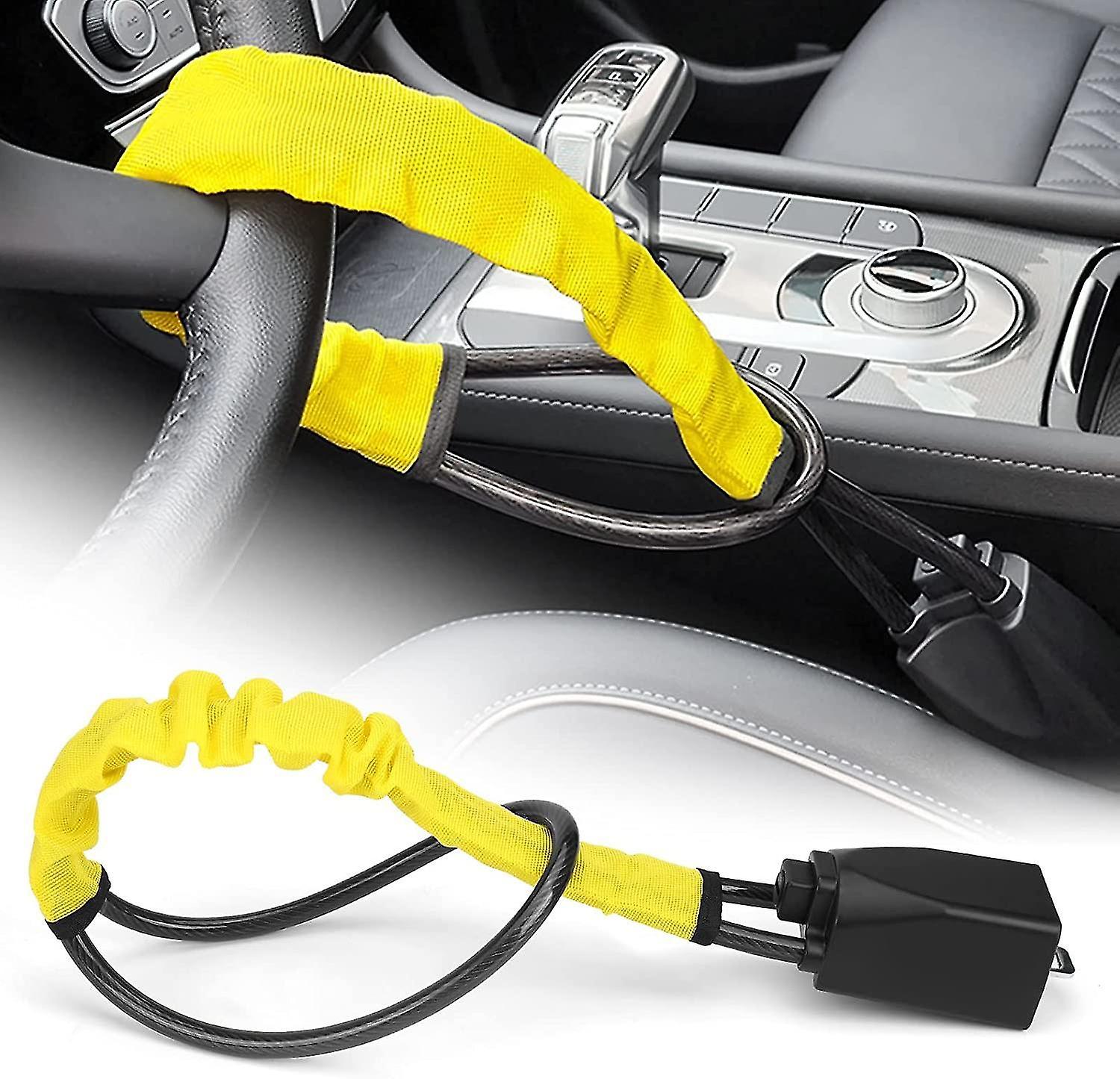 Steering Wheel Lock, Steering Lock, Car Steering Wheel Locks With 2 Keys, Heavy Duty Universal Car L