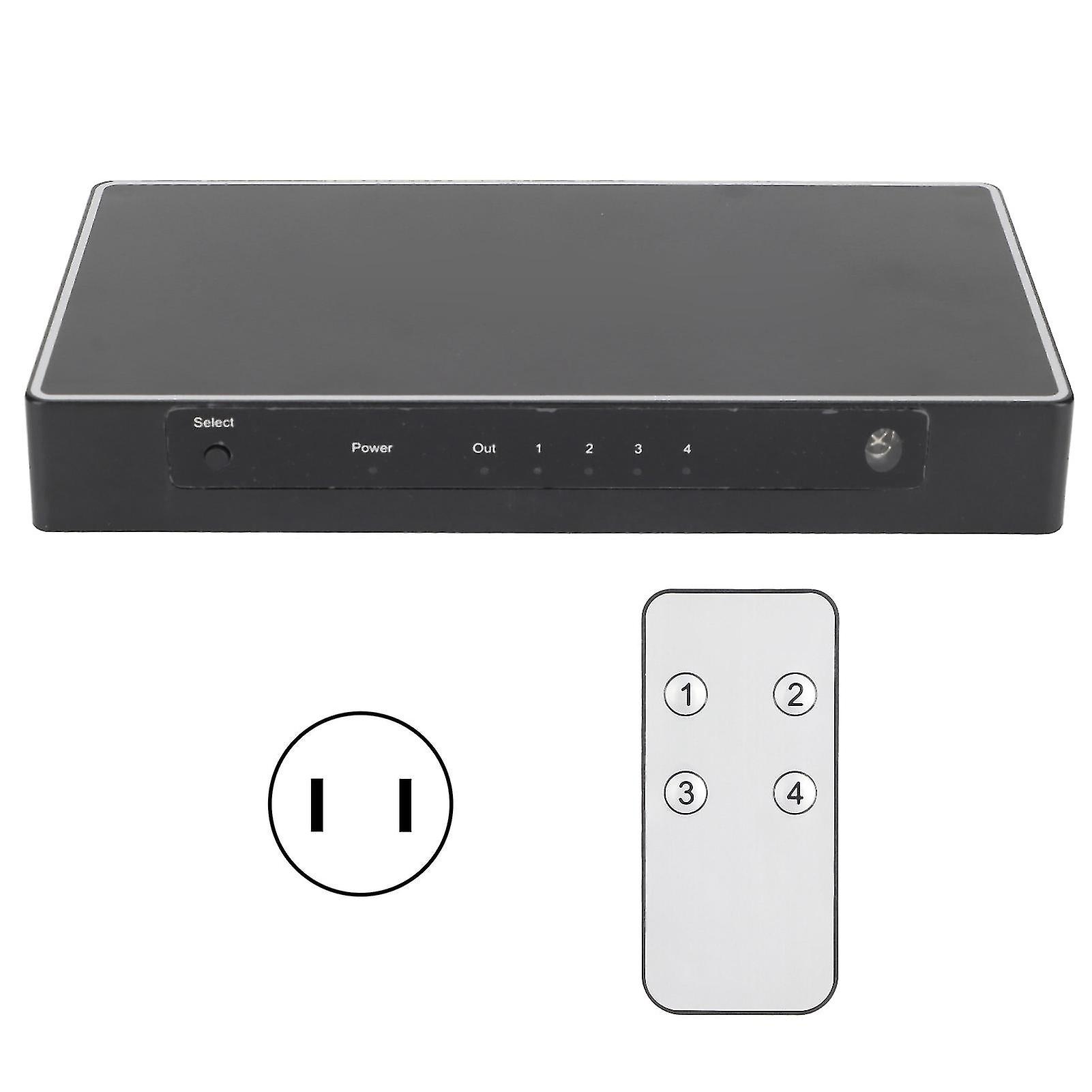 4K Hd Multimedia Interface Selector 6gbps 2.0v 4 In 1 Out 4k At 60hz Hd Multimedia Interface Converter 100240vus Plug