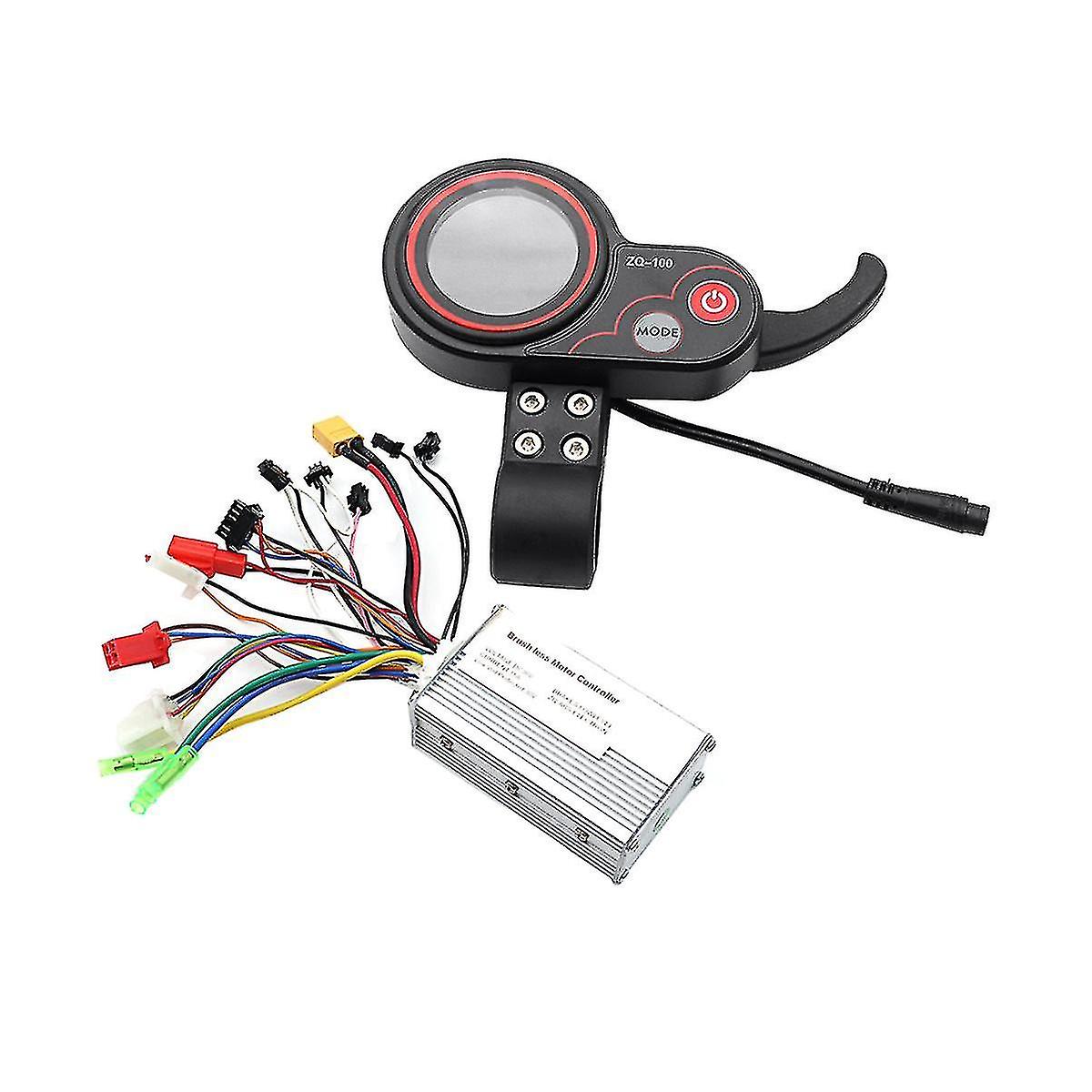 36v Controller+zq-100 Mileage Meter Speed Adjustable Electric Scooter Meter 6 Pin Display For Elect