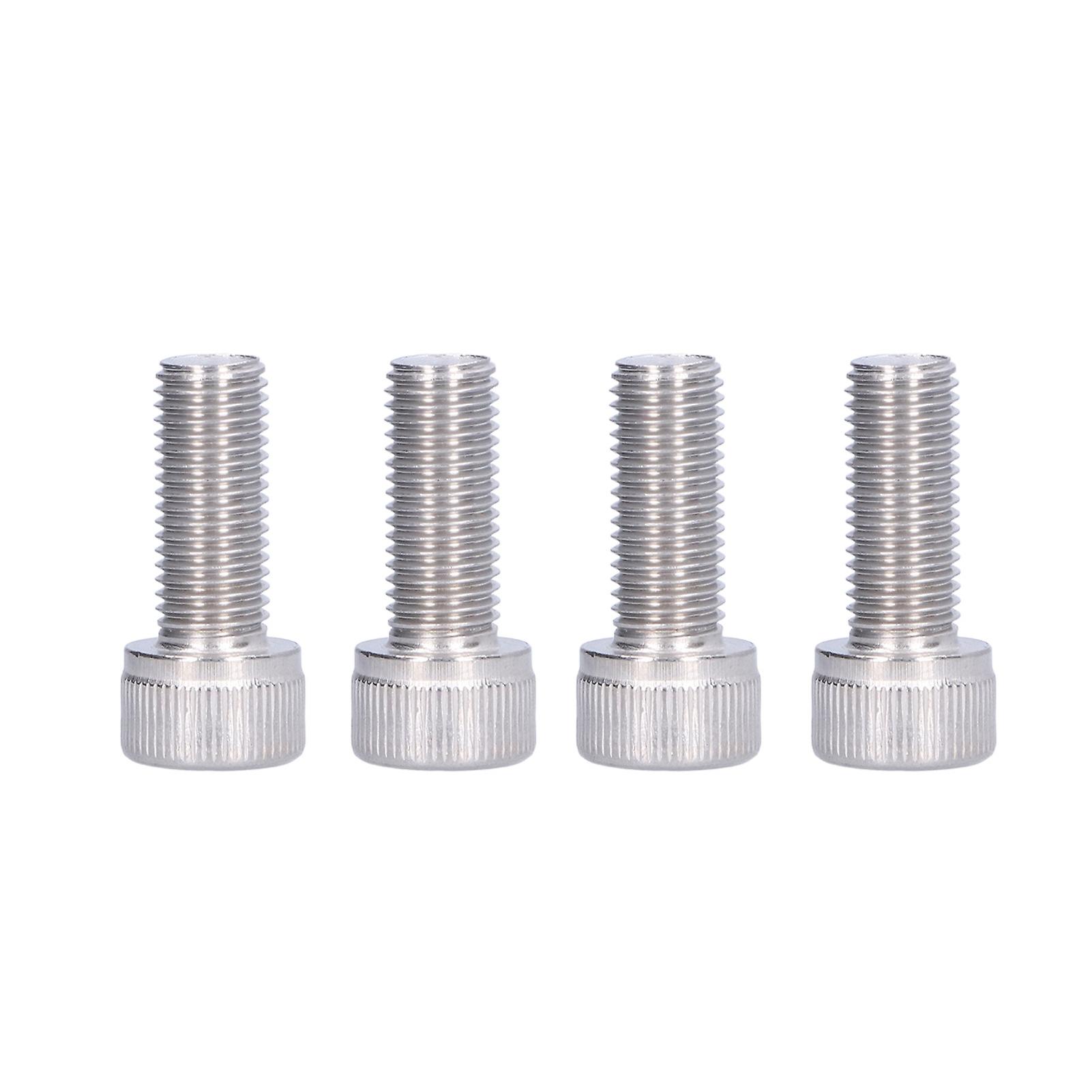 4Pcs Hex Bolt Socket Cap Screw A2 Stainless Steel 1.25mm Fine Pitch Fastener HardwareM10x25