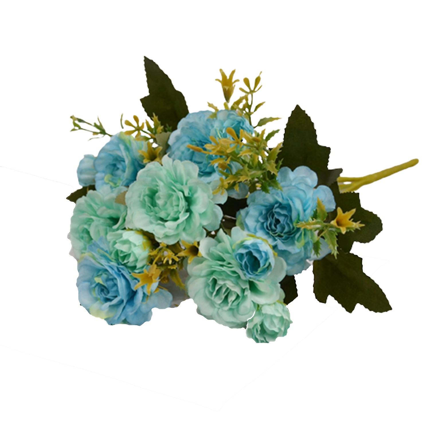 Single Branch Artificial Flower Multiple Forks Decorative Realistic Fake Rhododendron Wedding Decor