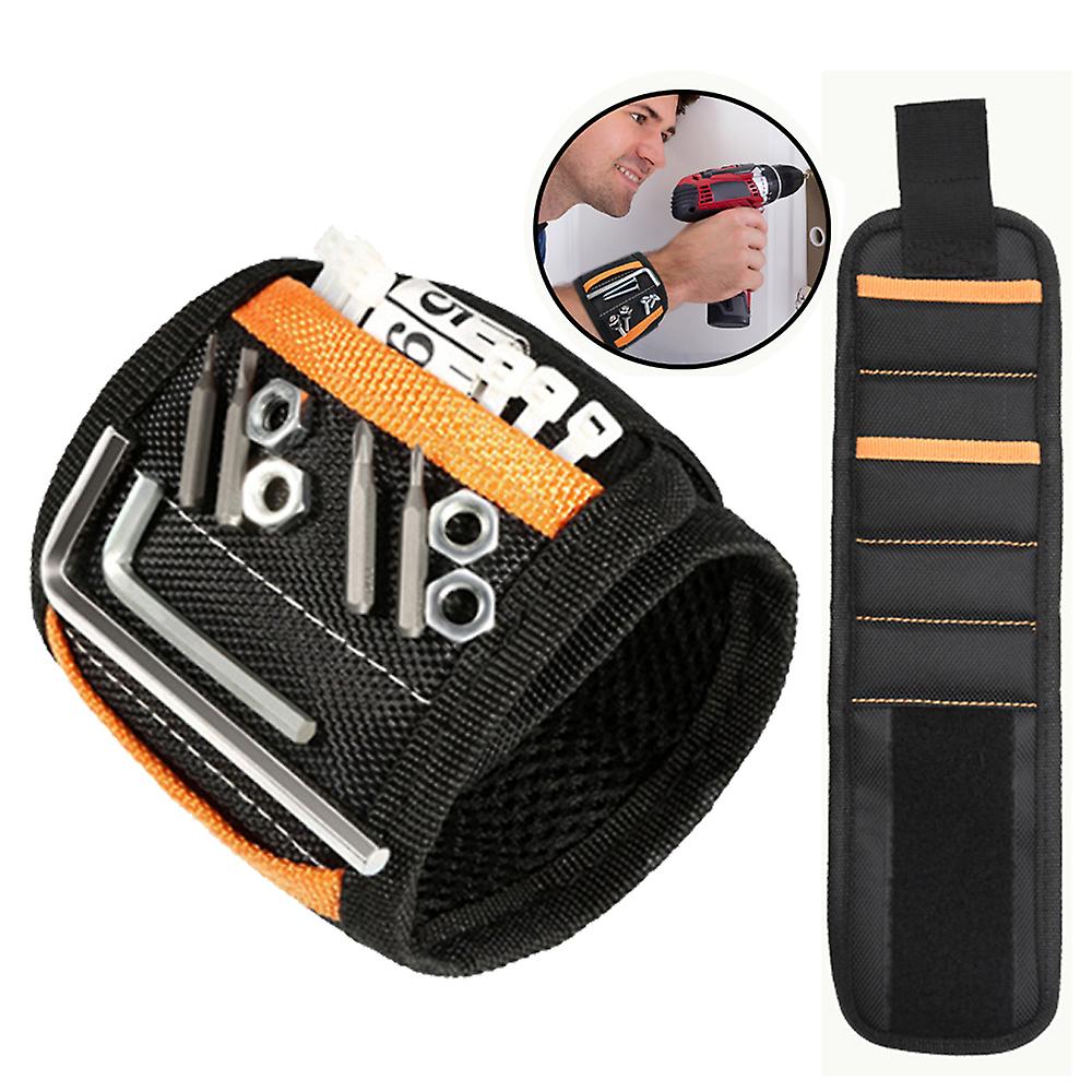 Lightweight Breathable Magnetic Wristband For Holding Screws, Portable Toolbox With Non-magnetic Items Pockets, Cool Gadgets For Professionals And