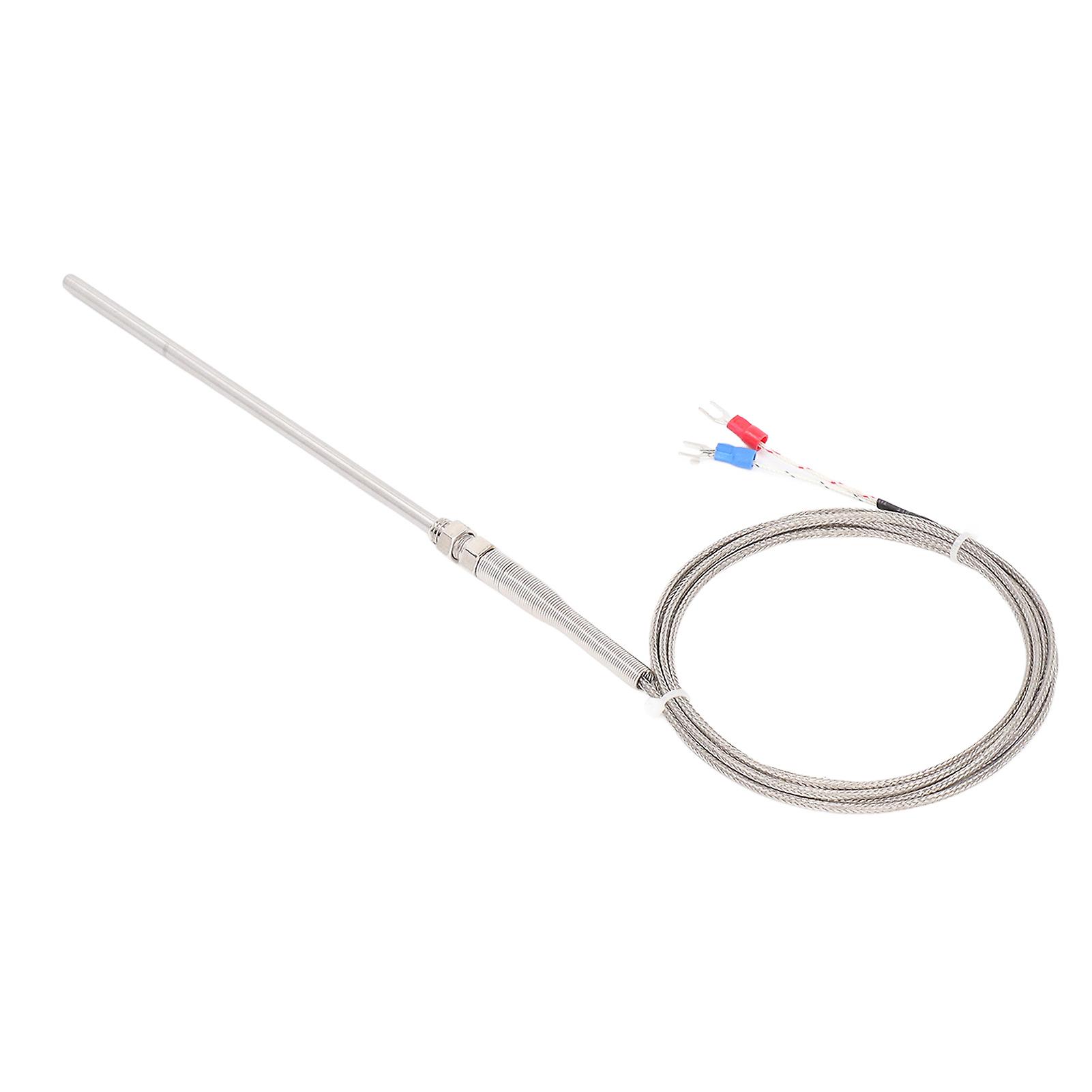 BERM Thermocouple Temperature Sensor Sensitive 5.9in K Type Thermocouple for Temperature Measuring 6.6ft