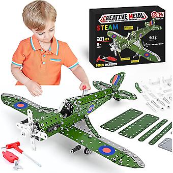 Boys STEM Building Toys Model Airplane Kits Airplane Model Scale Erector Set Model Planes for Kids