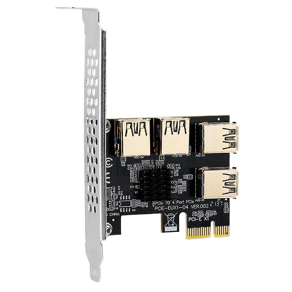 Pci-e Mining Riser Card Pcie Pci-express 1x To16x Adapter 4x Usb3.0 Multiplier