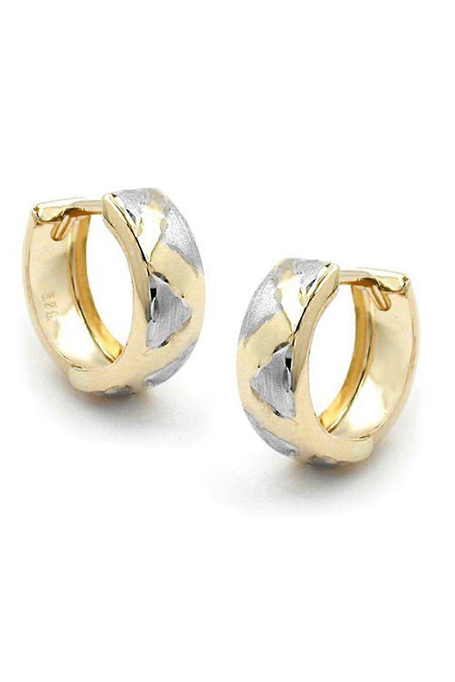 Hoop Earrings Diamond Cut 9k Gold - Gl431059