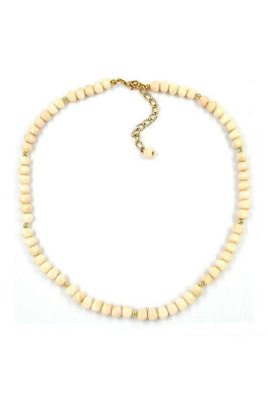 Necklace Beads Ivory Coloured - Gl04892