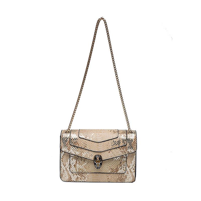 Women Handbag Trendy Chain Large Capacity Shoulder Messenger Niche Snake Head