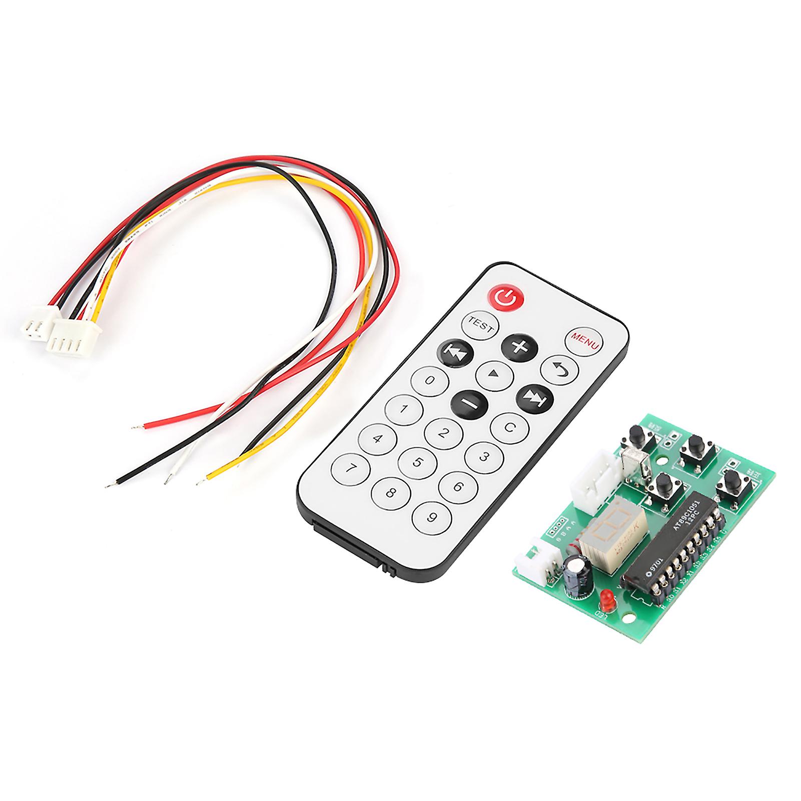 DC 4-6V 2-Phase 4-Wire Stepper Motor Driver with Remote 52x36mm