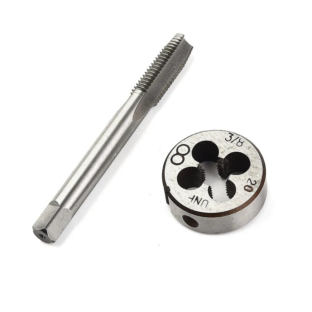 2pcs HSS Tap Set 3/8-20 Straight Flute Machine Taps Right Hand Pipe Metric Tap Tap Thread Drill~14408