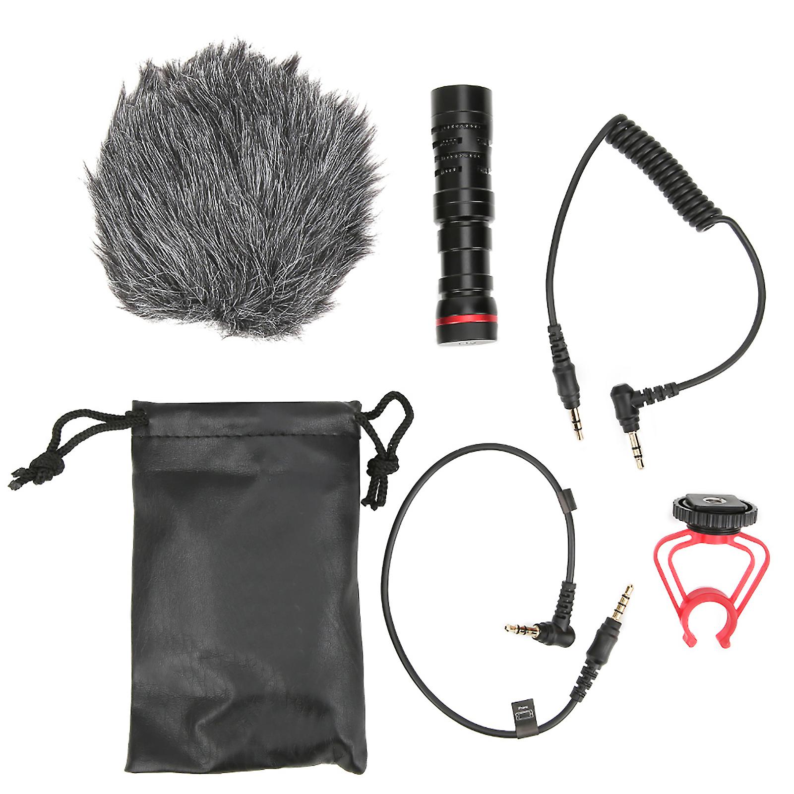 LEDISTAR MD-1 Enregistrement d’interview Microphone cardioïde capacitif MIC pour caméra vidéo SLR