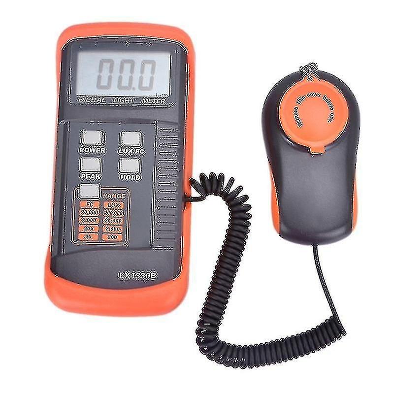 High-precision professional digital illuminance meter 0.1~200,000lux Lx1330b with data hold and peak