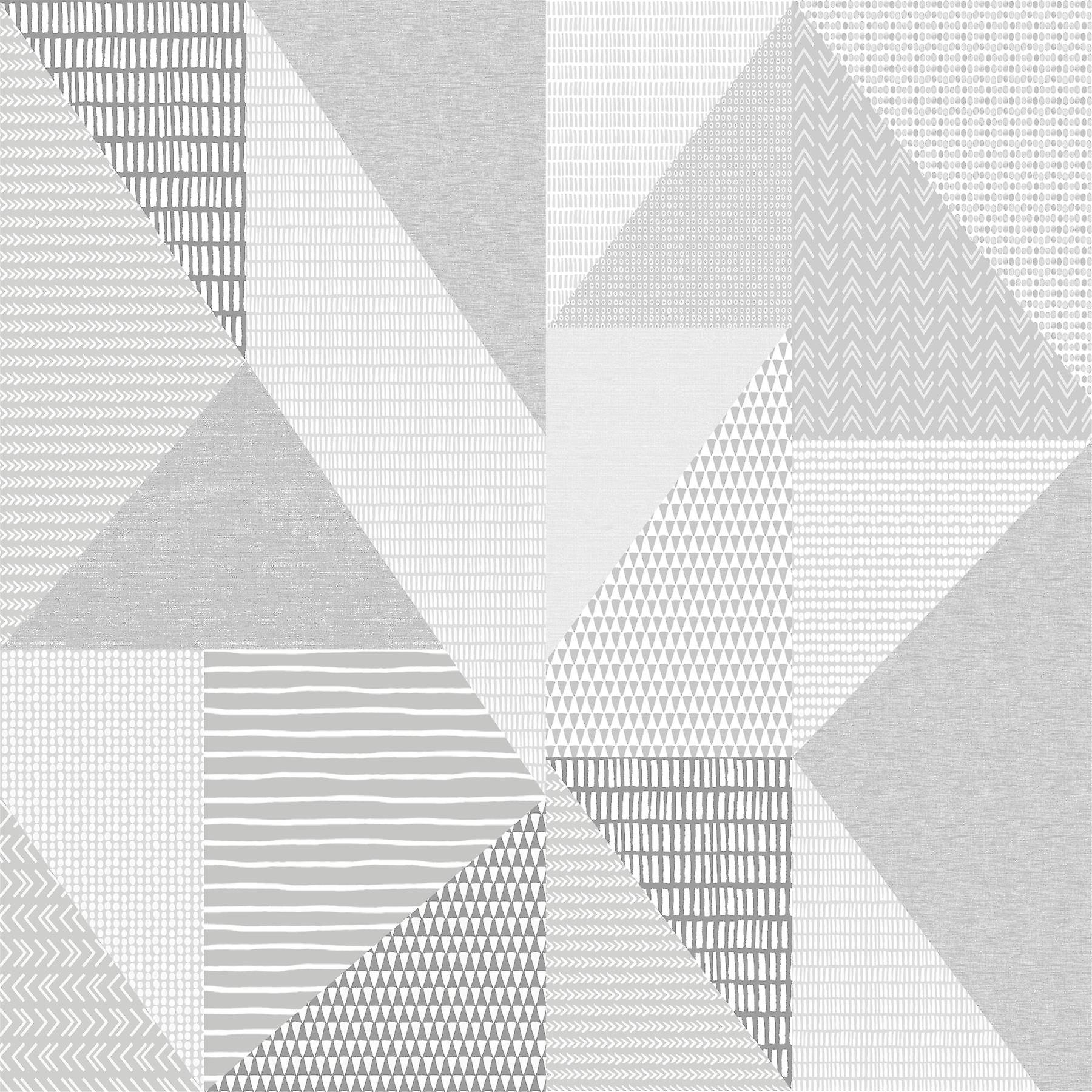 Larsson Geo Grey Wallpaper