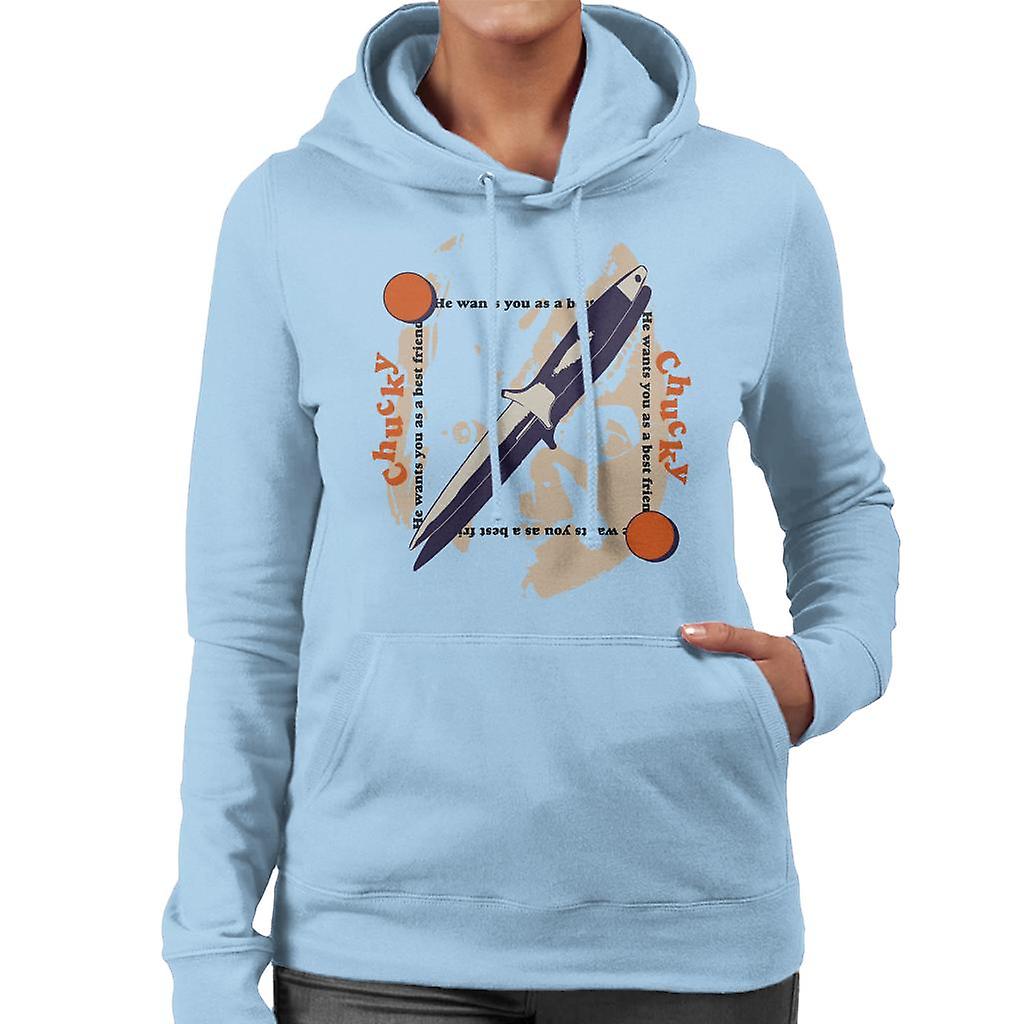 Chucky Voodoo kniv kvinner 's hettegenser