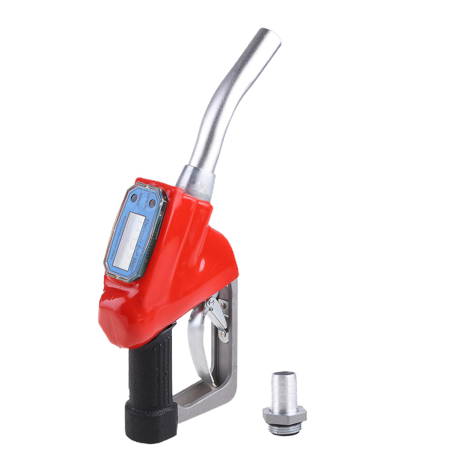 Pistolet de buse d’essence de mazout numérique Pompe de transfert d’huile de buse de ravitaillement avec compteur