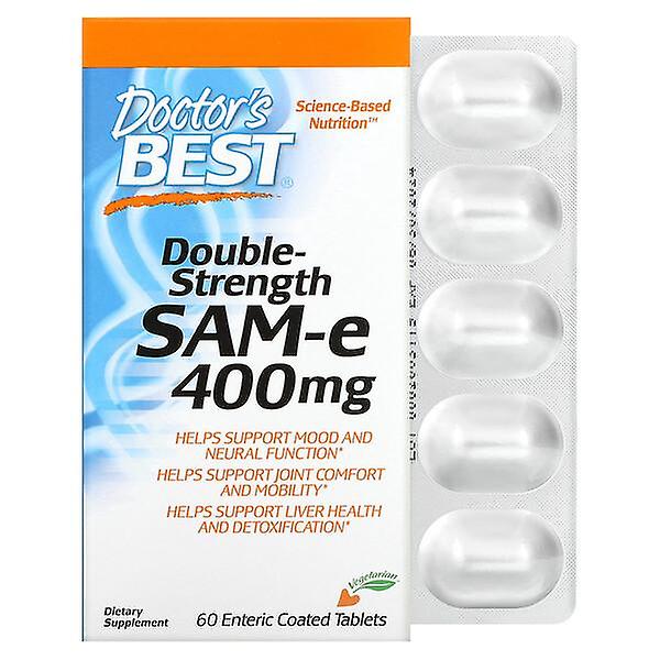 Doctor's Best, SAM-e, Double Strength (Disulfate Tosylate), 400 mg, 60 Enteric Coated Tablets