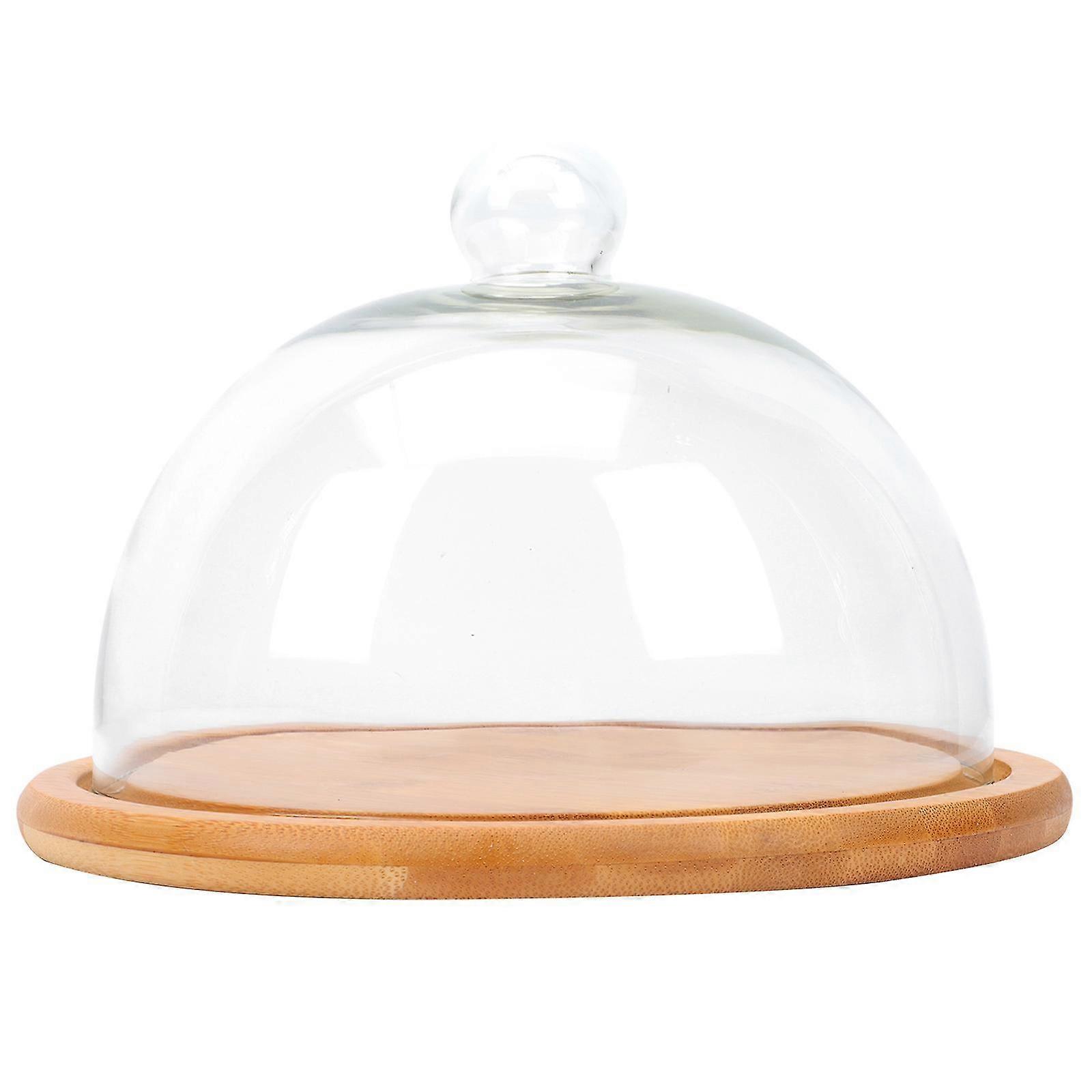 Cupcake Pan Deksel Ronde Glazen Server Bruiloft Taart Stand Cake Stand Lid Cake Display Stand