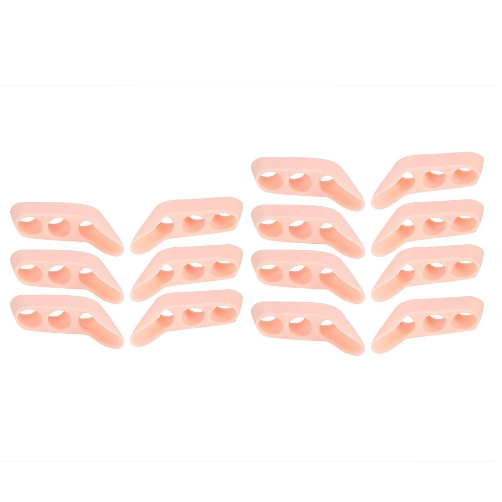 7 Pairs 3 Hole Little Toe Separator Sebs Hallux Valgus Toe Corrector Separation Toolbright Skin Color