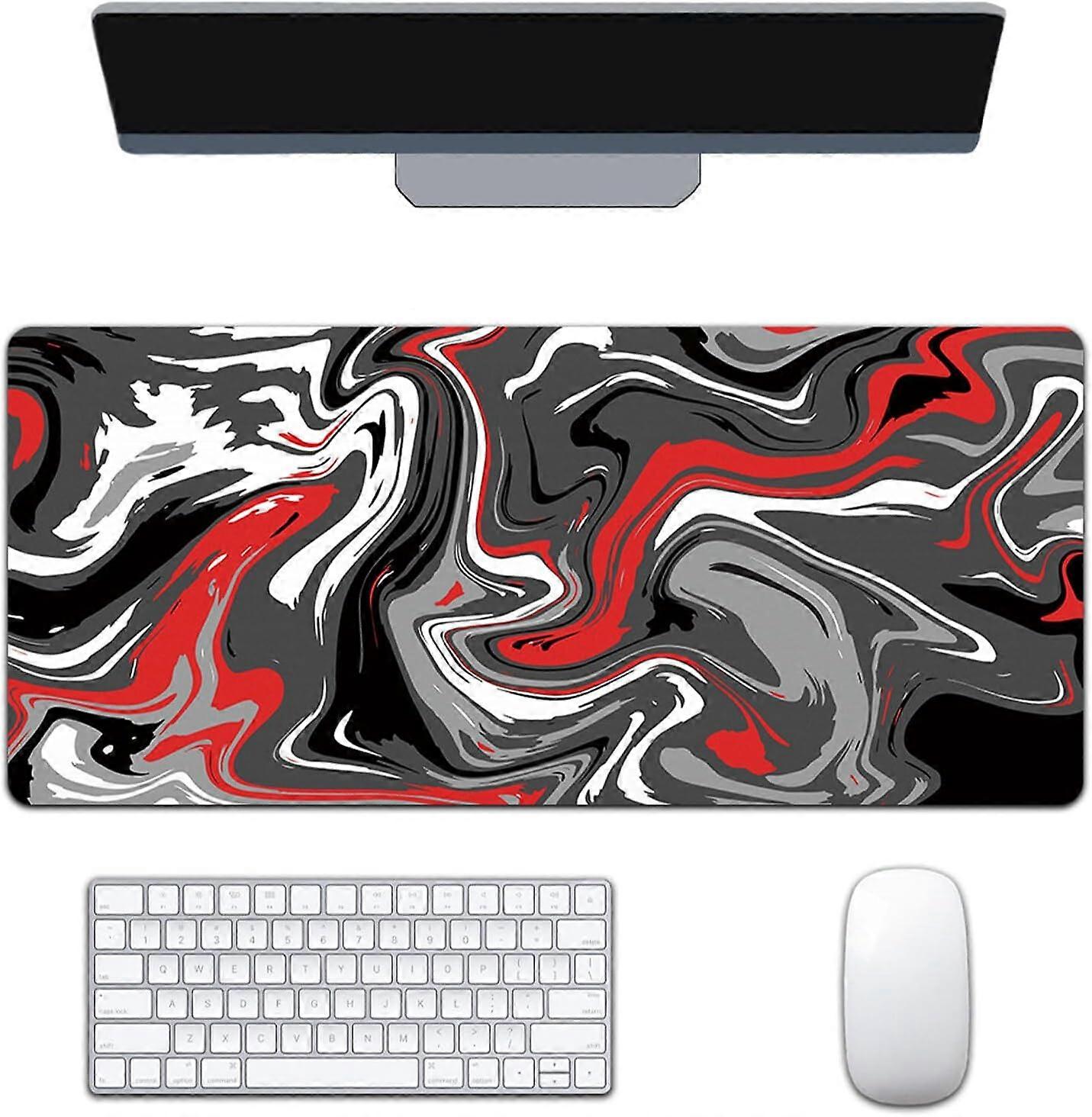 Topographic Mouse Pad, Large Gaming Mouse Pad 900 x 400mm, Gaming Mouse Mat with Stitched Edges, Mousepad Improved Precision and Speed -Yx