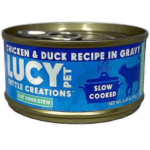 Lucy Pet Products： Lucy Pet， Kettle Creations，成年湿猫粮，鸡肉和鸭肉，12 * 2.75 盎司