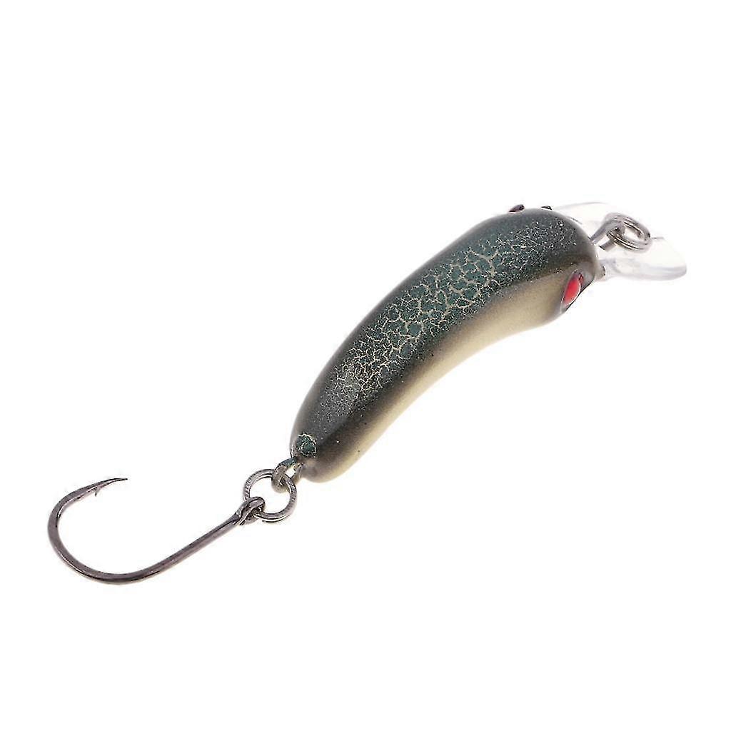hg Mini Minnow Fishing Lure Artificial Hard Simulation Bait Crankbait Cyan