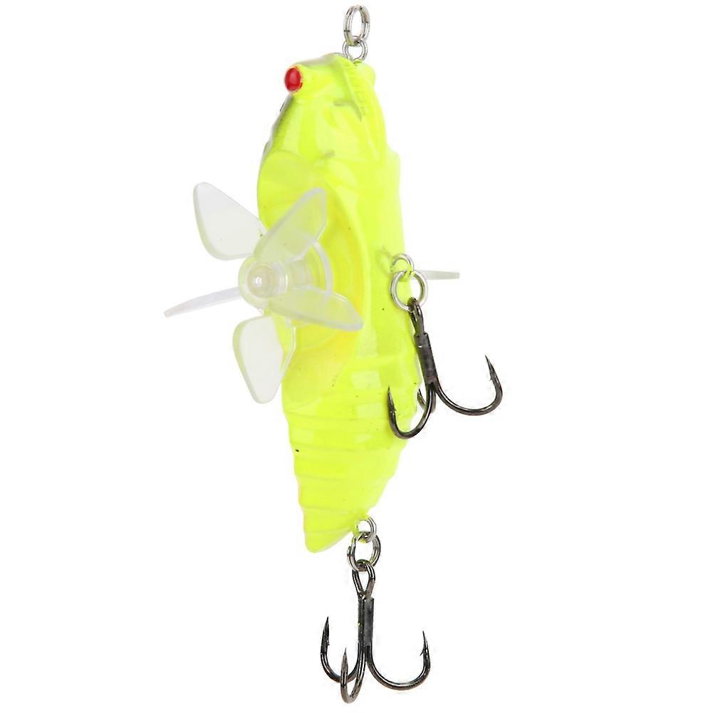 Top Water ABS Plastic Hard Artificial Simulation Rotation Tractor Fishing Bait Lure Tackle AccessoryY238-3