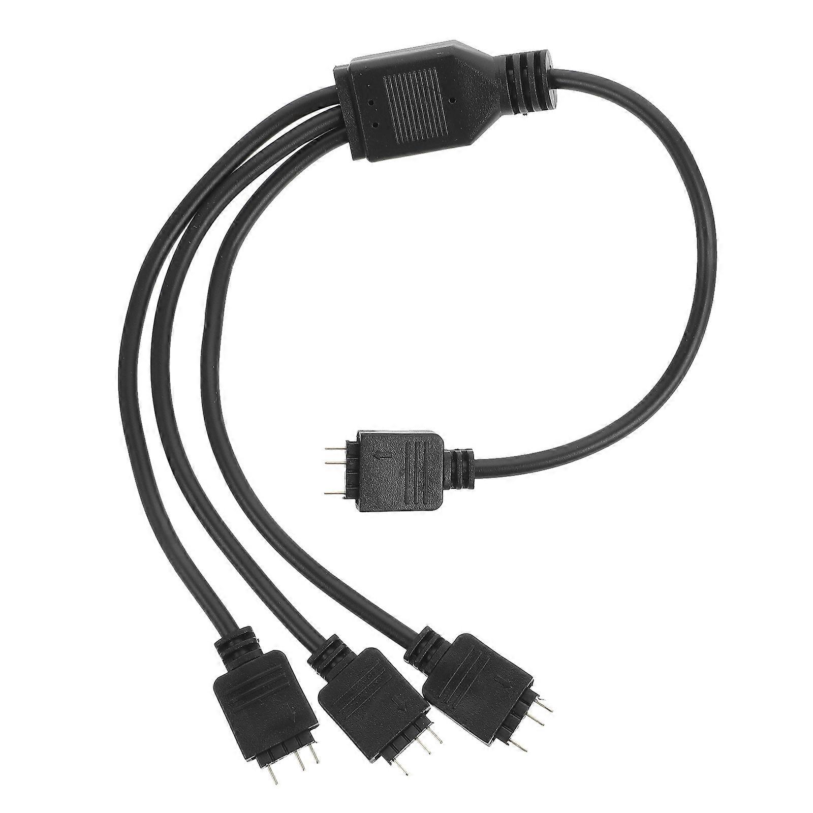 PCケーブル延長コンピュータアクセサリスプリッターRGB LEDストリップ1つ3つのLEDスプリッター3ウェイスプリッターケーブル1つの3つのLEDストリップコネクタ