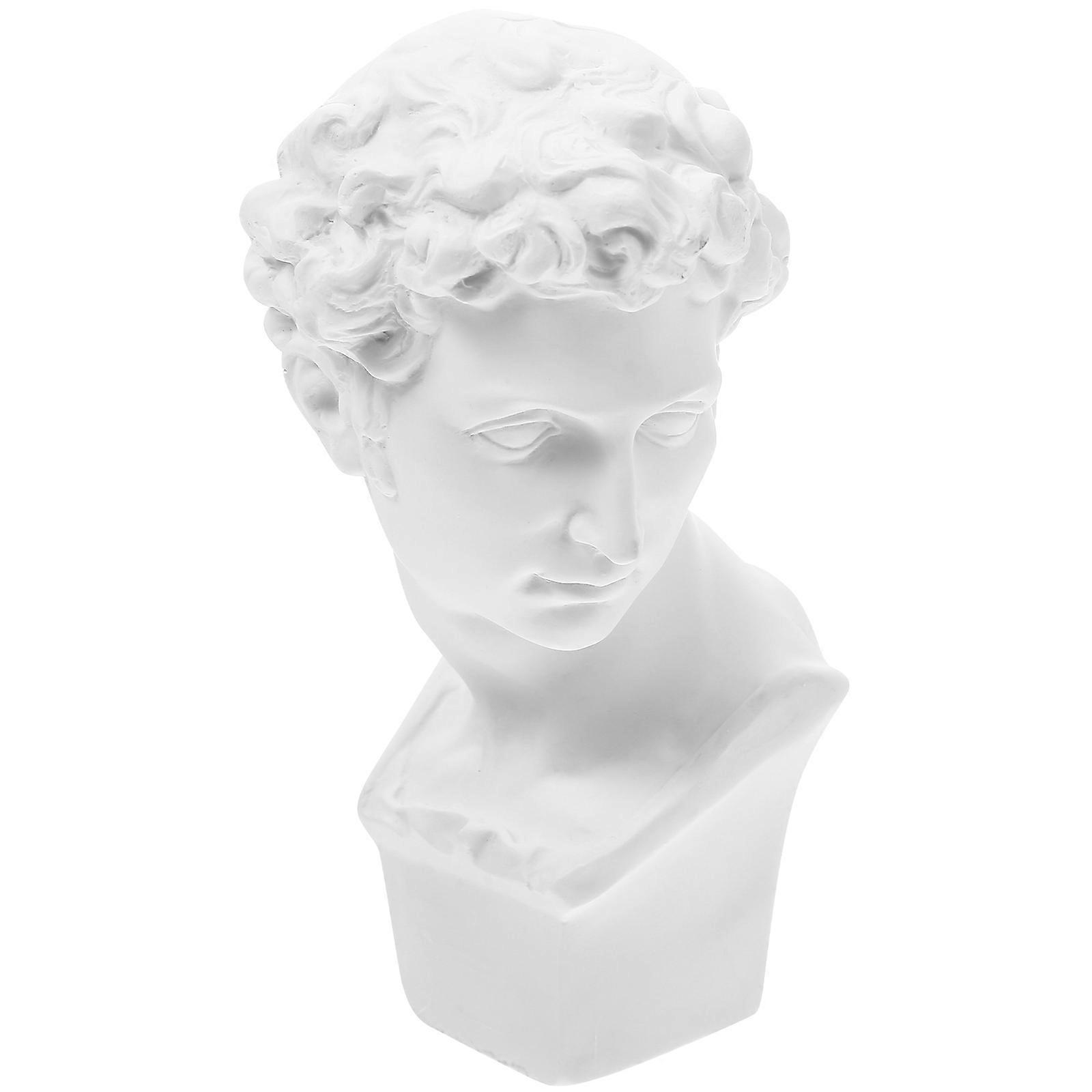 Liten gresk byste Statue Bordplate Gresk skulptur Kunstnerisk gresk byste Figur Harpiks Gresk byste Dekor