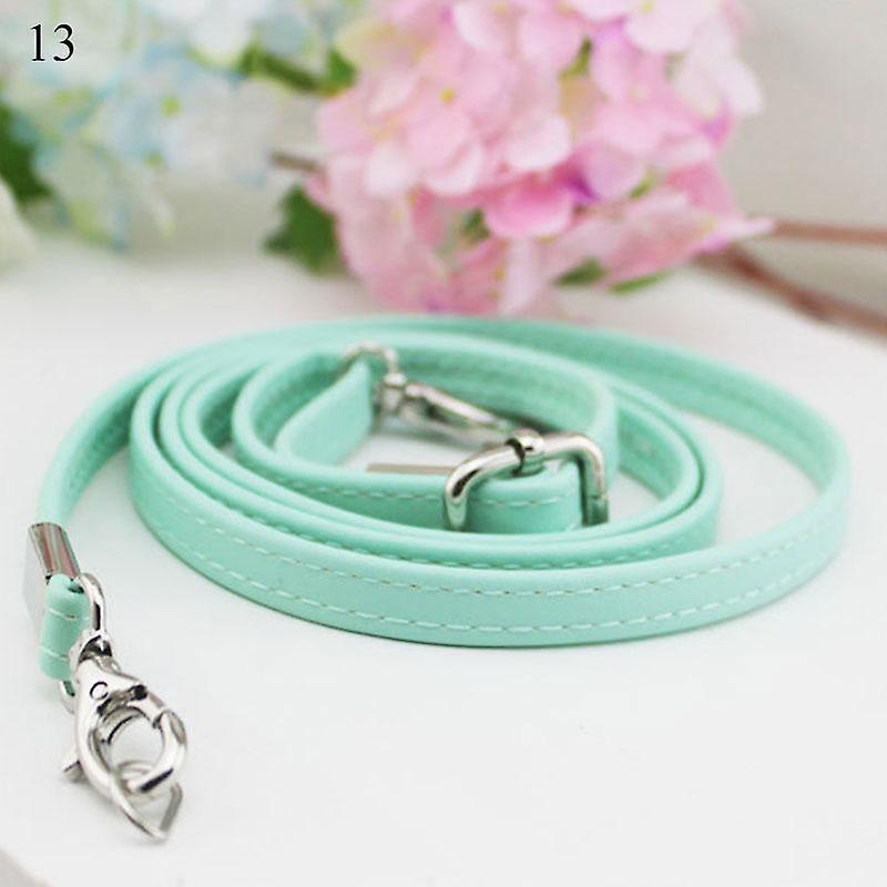 Pu Solid Color Hardware din piele geanta de umar curea
