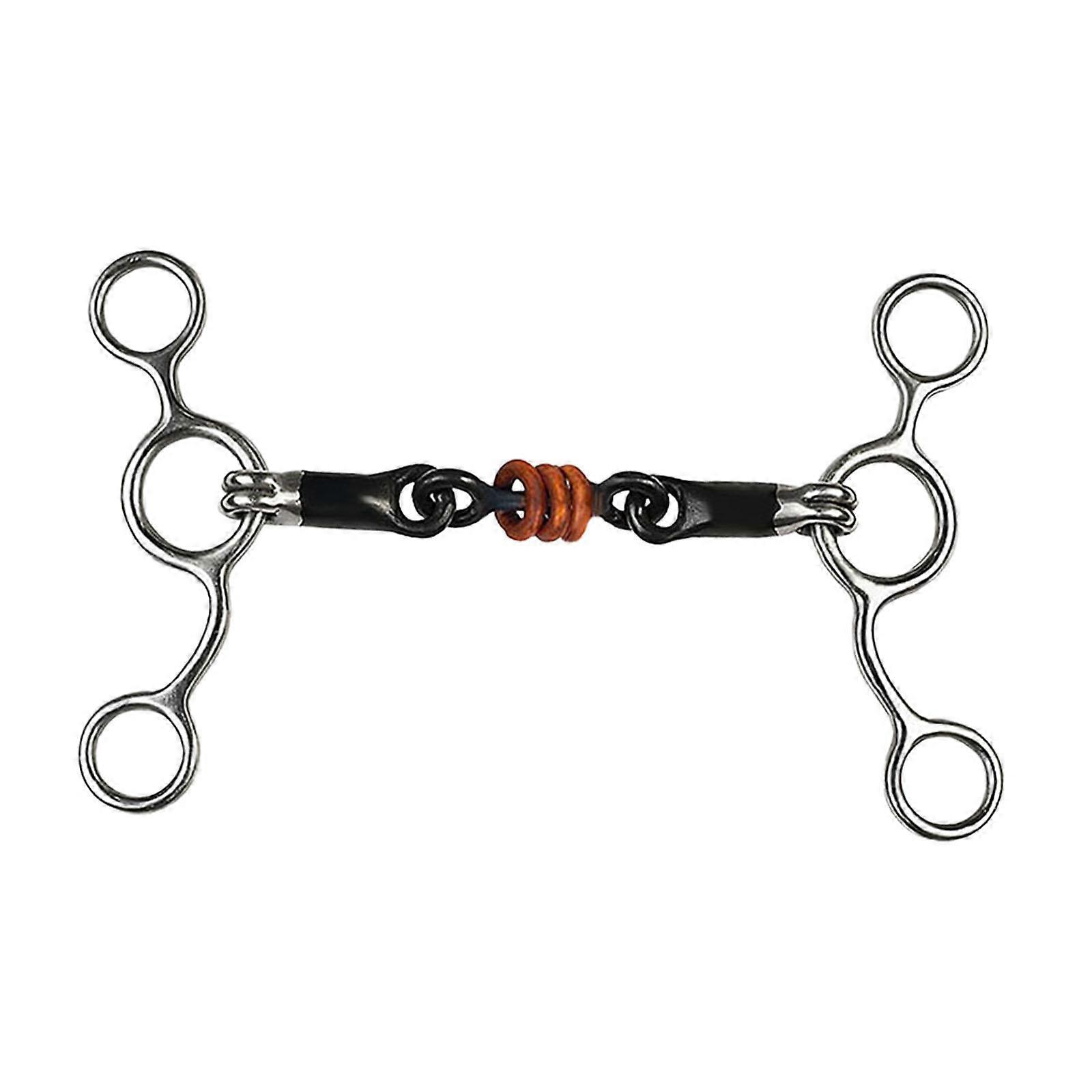 Horse Bit H Shape Horse Snaffle Bit for Equestrian Horse Chewing Performance 135mm
