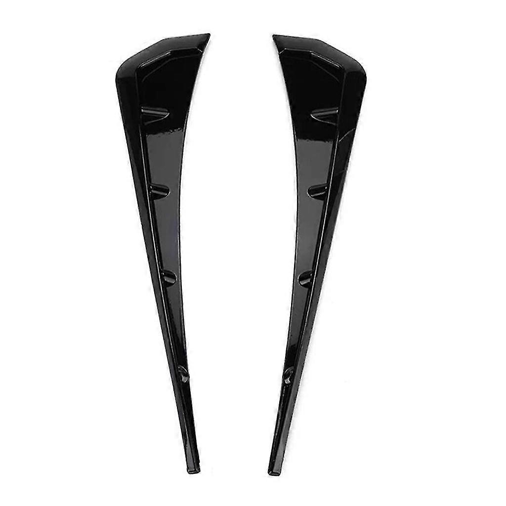 2pcsユニバーサルカーエアフローインテークフェンダー - サイドアウトレットベント装飾ステッカー