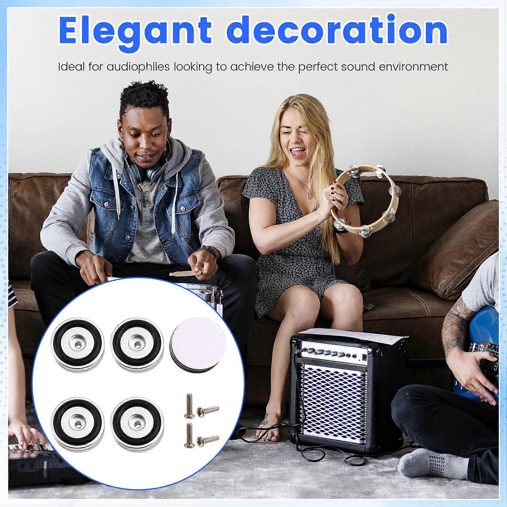 4pcs Aluminum HiFi Speaker Amp Stand Mount Turntable Isolation - Foto 3