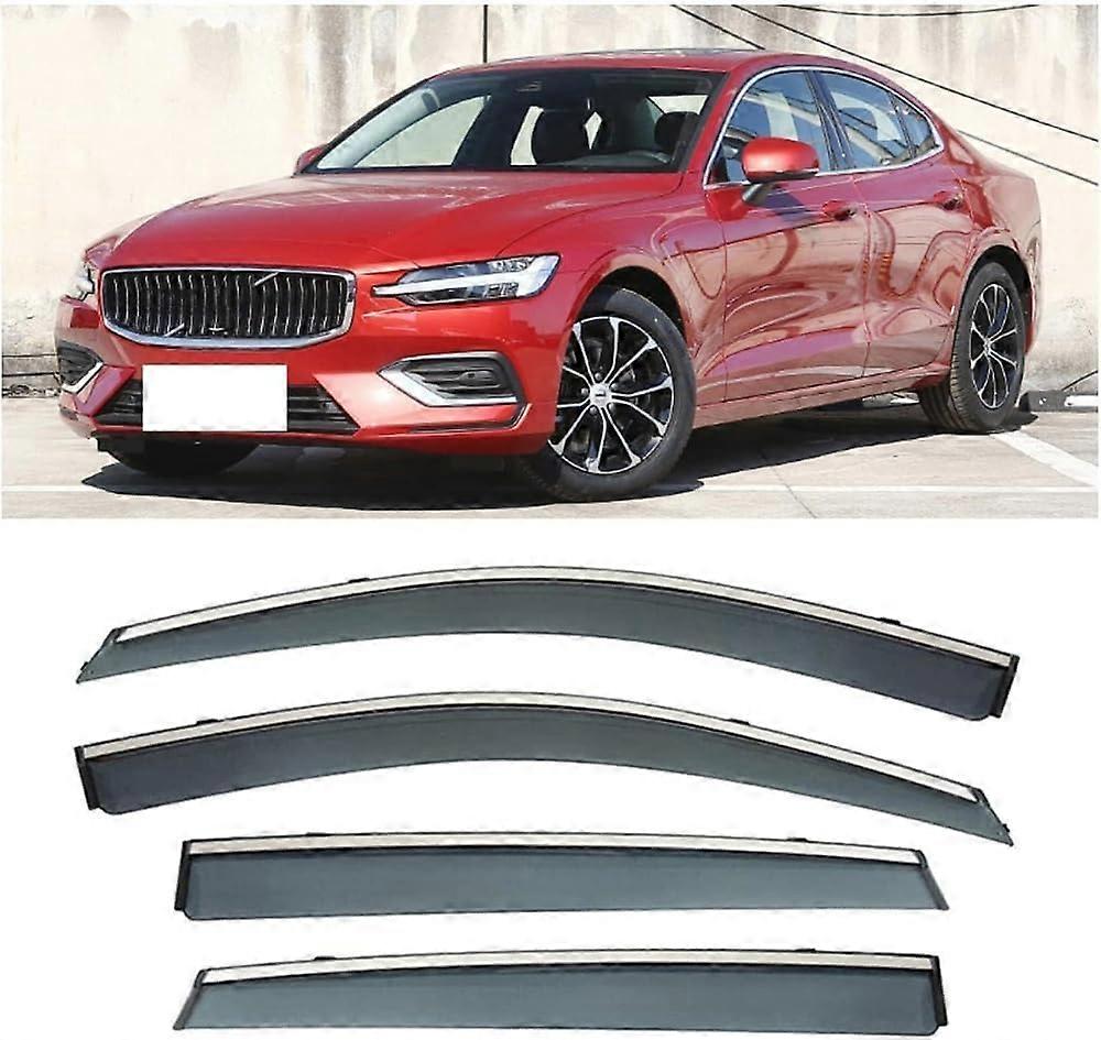 4 Pcs Car Wind Deflectors Rain Deflectors, for Volvo S60 2020-2022 Car Side Window Visor Sun Rain Guard Shade Protector Cover Car Window