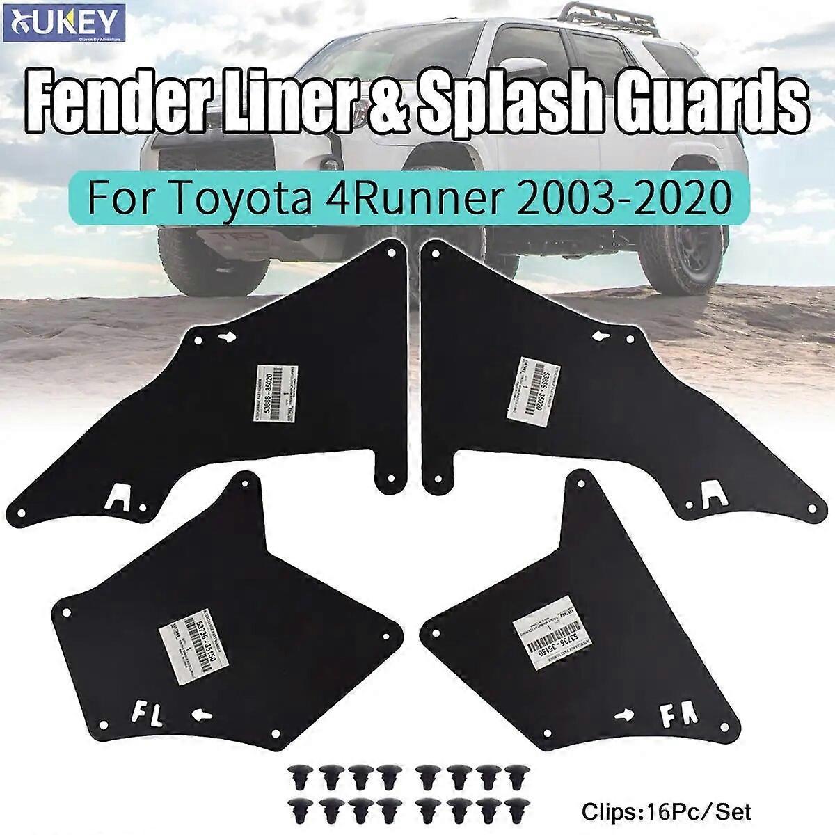 Mud Flaps Splash Shield For Toyota 4Runner 2003-2020 Splash Guards Mudflaps Fender Liners Apron Seal 53735-35150 53736-35150