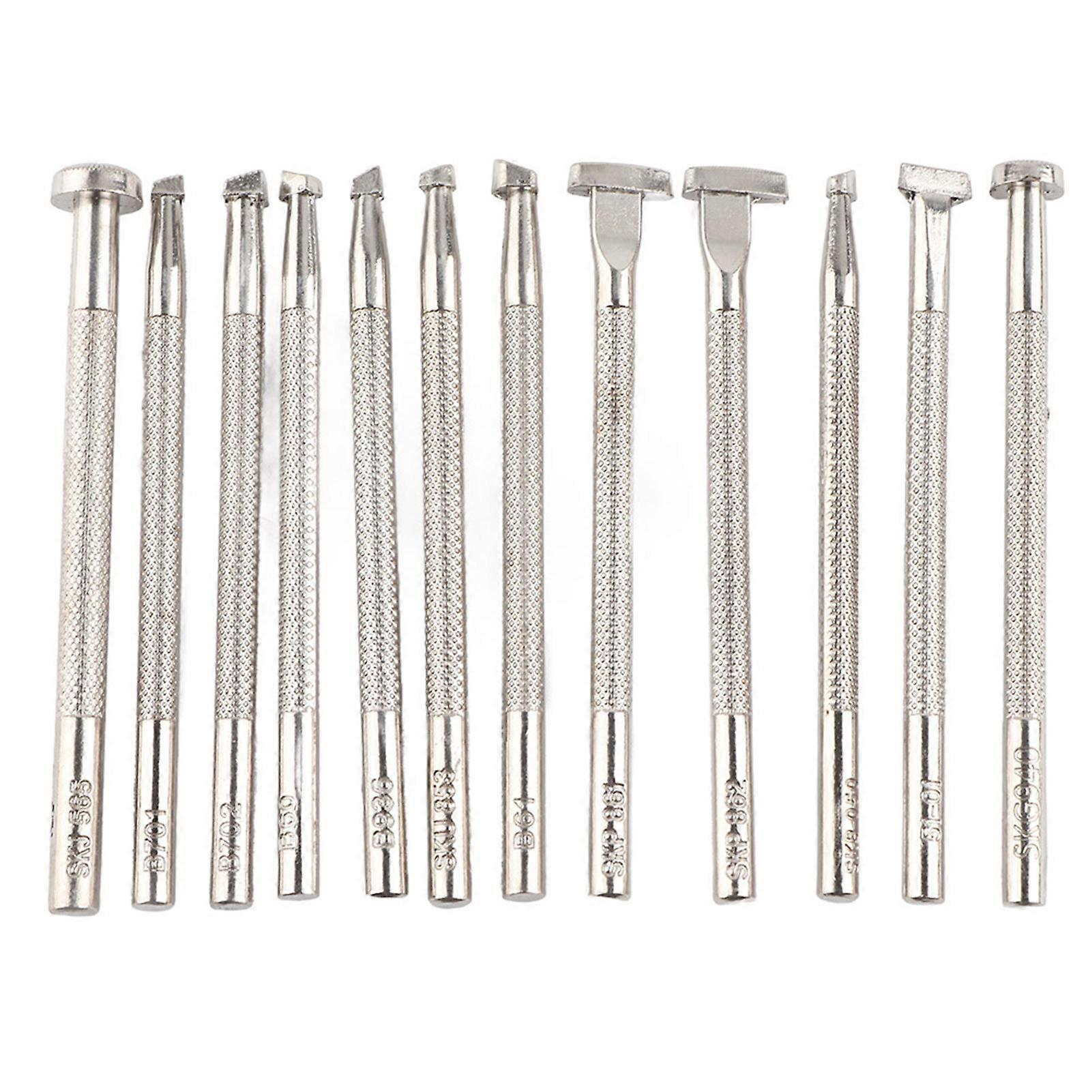 12PCS Leather Engraving and Embossing Tools Leather Working Stamping Patterns Tool YEMAA
