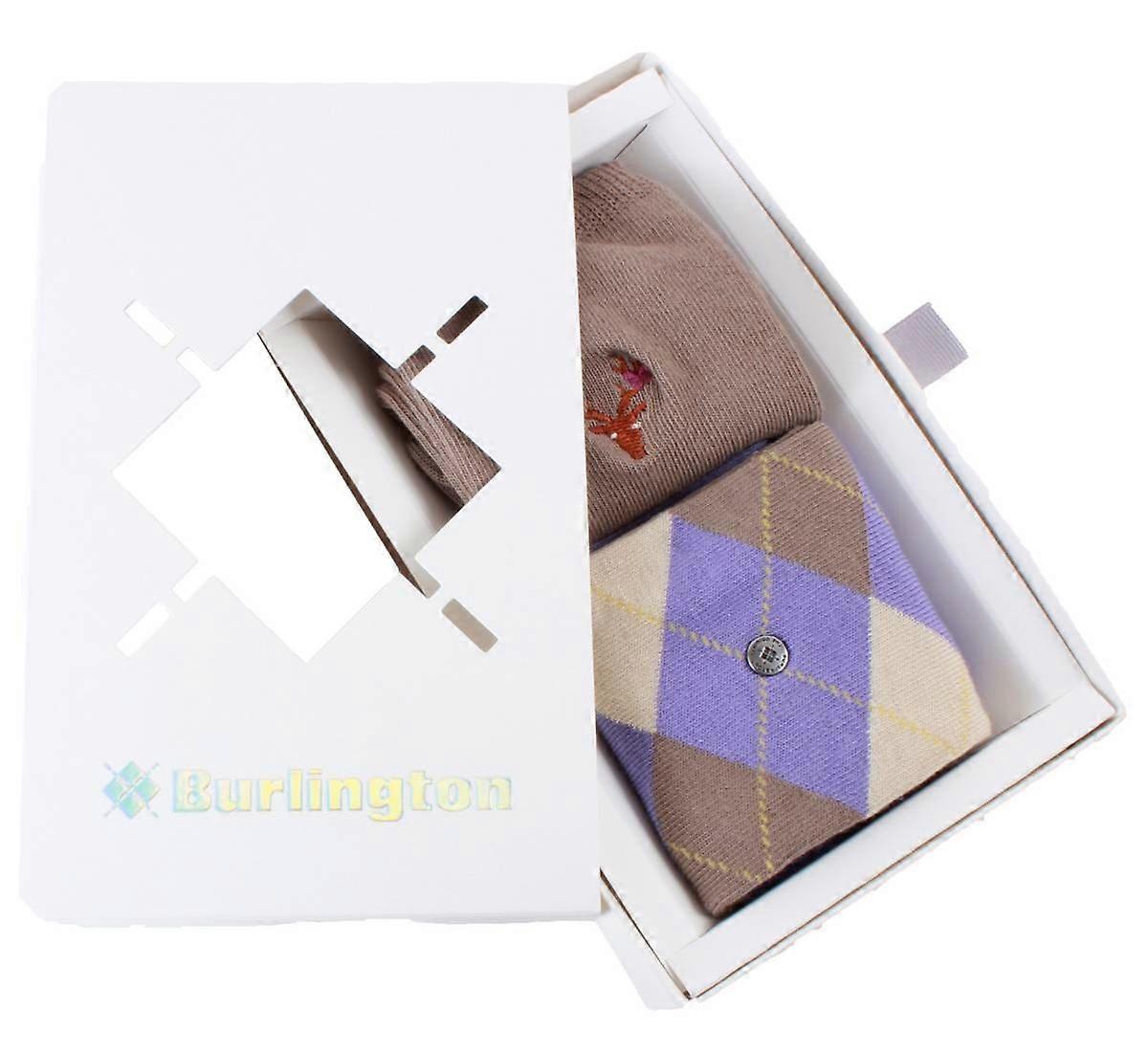 Burlington Everyday X-Mas Gift Box Socks - Lilac/Sand Beige