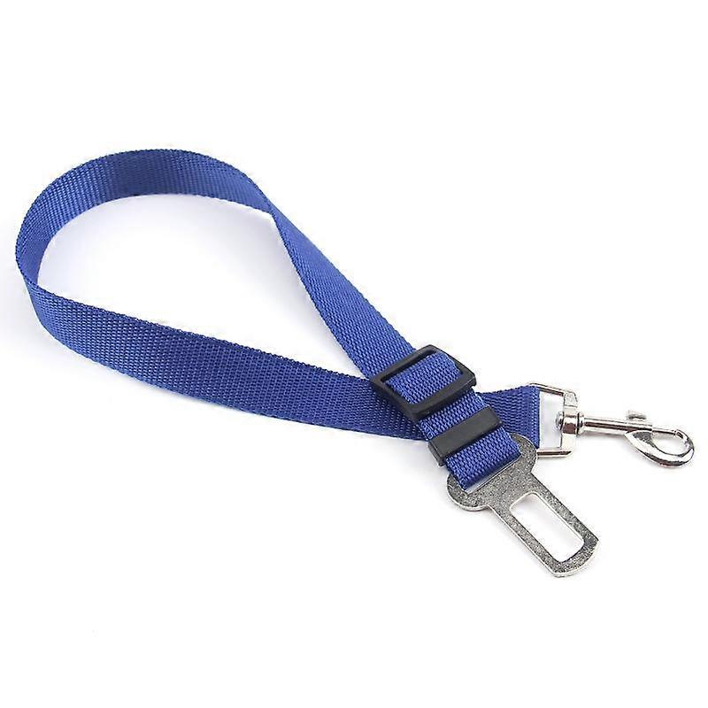 Pet supplies pet car seat belt, portable, firm and retractable (blue)