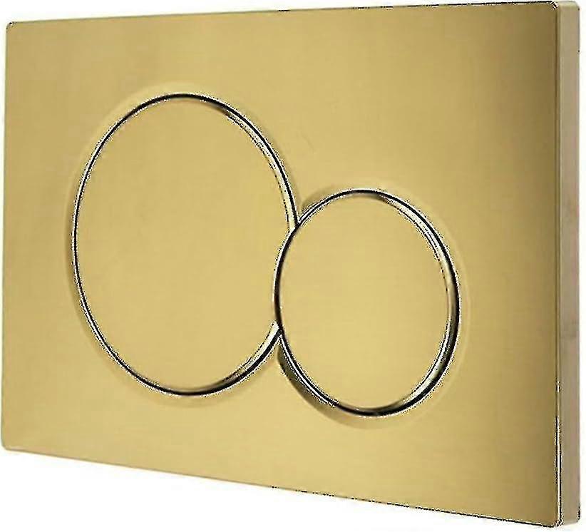 2024 Double Flush Plate, Hidden Water Tank Into The Wall, Wall-mounted Toilet Flush Panel Button Accessories(matt Gold)