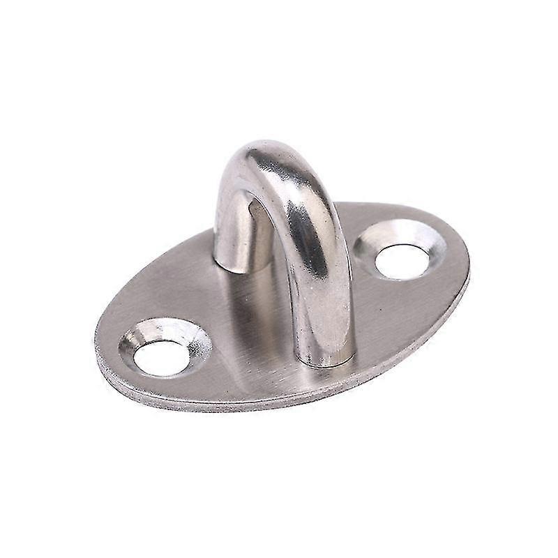4 Pcs Ceiling Hook Ring Hooks Pad Eye Plate U-shaped Design, Stainless Steel Hardware Hook Loop