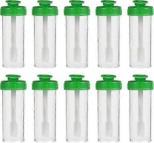 50pcs Scientific Fecal Collection Containers with Attached Screw Cap Polypropylene Spoon 15ml Capacity Specimen Cup