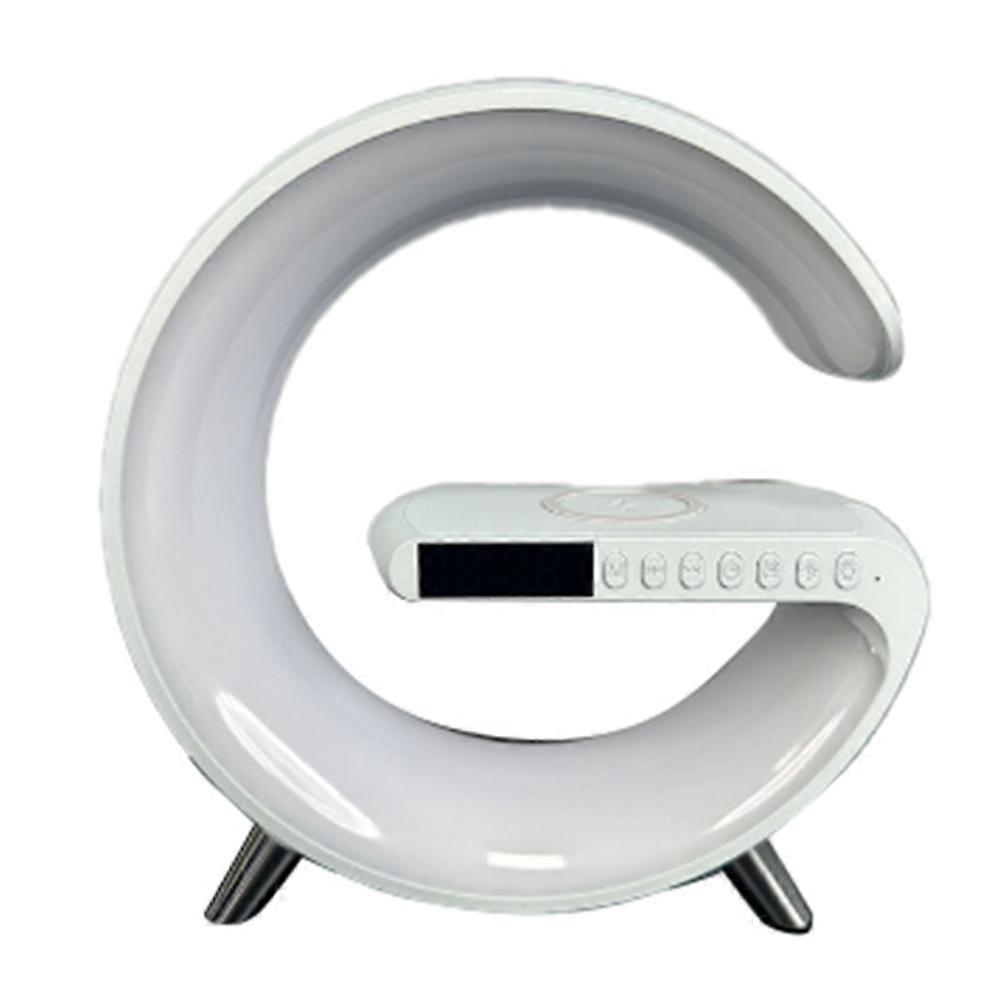 LED Atmosphere RGB Light Multifunctional Wireless Charger Alarm Clocks Speaker APP Control for US P