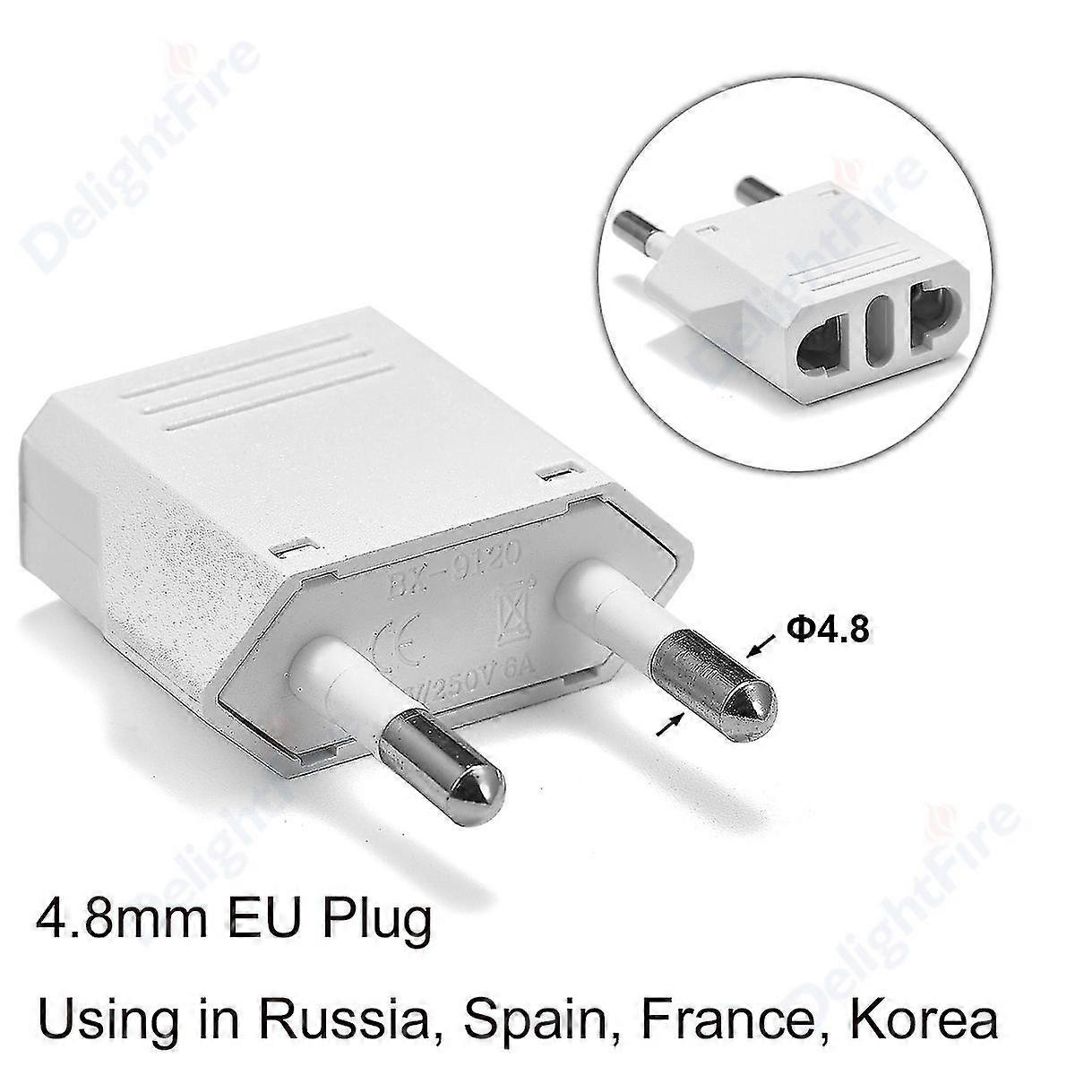 1pc Euro Plug Travel Socket Usto Eu Plug Adapter Electric Charger Socket Us Au To Eu European Socket China America Converter