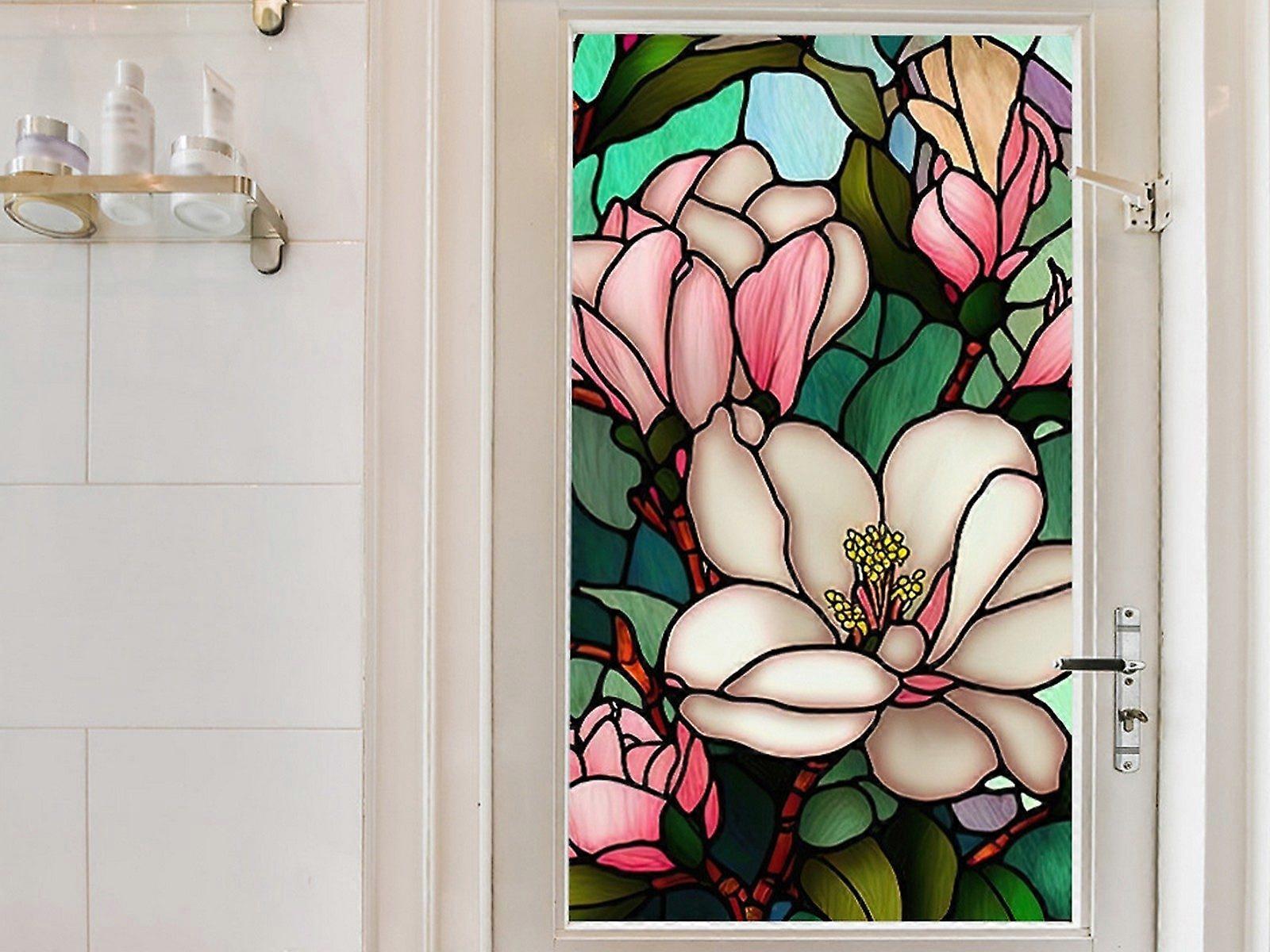 1 Sheet 100x60cm Static Cling Privacy Window Film Frosted Sticker - Style 1