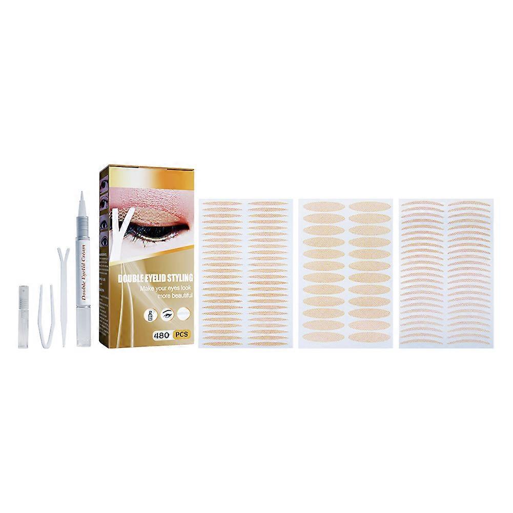 Double Eyelid Sticker Set Long Lasting Transparent Eyelid Tapes No Glue Breathable Eyelid Patch
